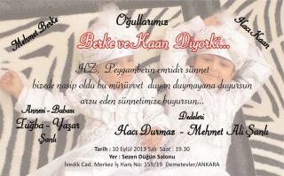 Resimli Sünnet <b class='text-danger'>Davetiyesi</b>