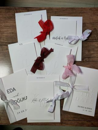 Gofre Kabartmalı Davetiye