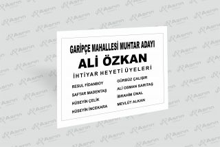 Muhtar Oy Pusulası Basımı